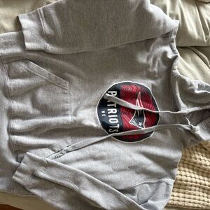Gray New England Patriots Hoodie